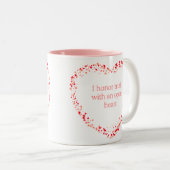 Eternal love mug tweekleurige koffiemok (Voorkant rechts)