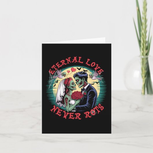 Eternal Love Never Rots Zombie Wedding Romance Hal Kaart (Voorkant)