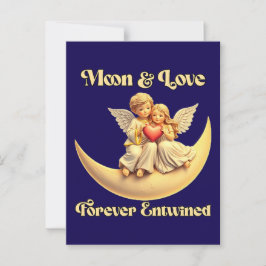 Eternal Love on a Crescent Moon Briefkaart