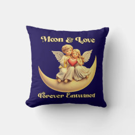 Eternal Love on a Crescent Moon Kussen