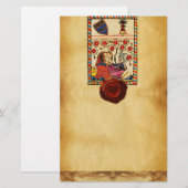 ETERNAL LOVE PERKAMENT RED HEART WAX SEAL BRIEFPAPIER (Voorkant / Achterkant)