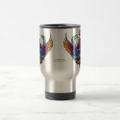 Eternal Love Rainbow Swallow Tattoo Travel Mug Reisbeker (Center)