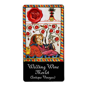 ETERNAL LOVE, RED WAX SEAL Weddenwijn Etiket