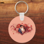 Eternal Love Rozen Sleutelhanger (Achterkant)