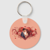 Eternal Love Rozen Sleutelhanger (Achterkant)