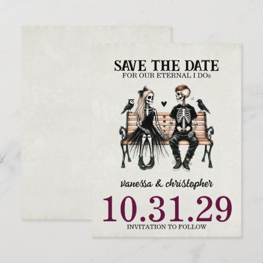 Eternal Love Save The Date (Voorkant / Achterkant)