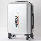 Eternal Love Skeletons Brushstroke Paint Sticker (Koffer)