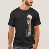 Eternal Love Skeletons Brushstroke Paint T-shirt (Voorkant)
