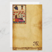 ETERNAL LOVE VALENTIJNSDAG PARCHTIEMONOGRAM BRIEFPAPIER (Voorkant / Achterkant)