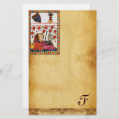 ETERNAL LOVE VALENTIJNSDAG PARCHTIEMONOGRAM BRIEFPAPIER (Voorkant / Achterkant)