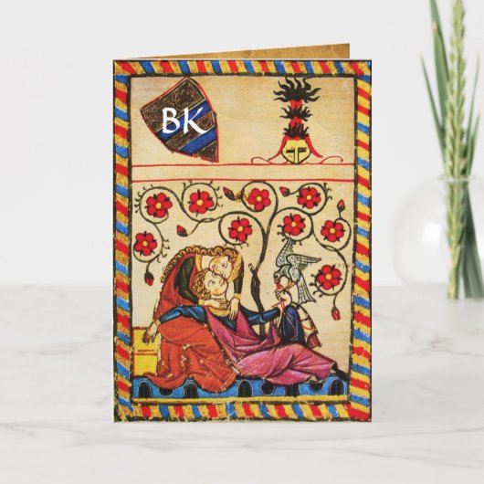 ETERNAL LOVE VALENTIJNSDAG PARCHTIEMONOGRAM FEESTDAGEN KAART (Voorkant)