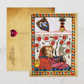 ETERNAL LOVE VALENTIJNSDAG PARCHTIEMONOGRAM FEESTDAGENKAART (Voorkant / Achterkant)