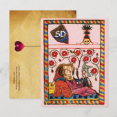 ETERNAL LOVE VALENTIJNSDAG PARCHTIEMONOGRAM FEESTDAGENKAART (Voorkant / Achterkant)