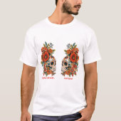 Eternal Love -  Valentine's Day Sugar SkullsDesign T-shirt (Voorkant)