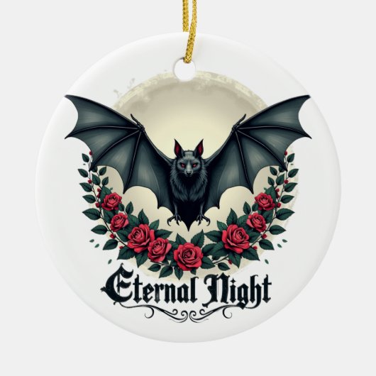 Eternal Night Gothic Bat Ornament (Voorkant)