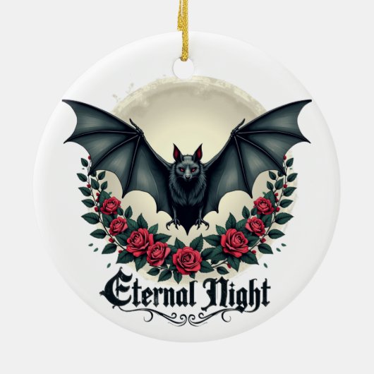 Eternal Night Gothic Bat Ornament (Achterkant)