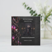 Eternal Night Gothic Vampire Huwelijk Dark Romance Bedankkaart (Staand voorkant)