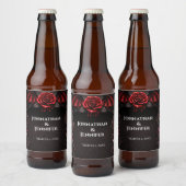 Eternal Night Gothic Vampire Wedding Dark Romance  Bier Etiket (Flessen)