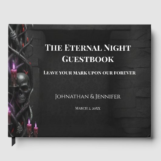 Eternal Night Gothic Vampire Wedding Dark Romance Gastenboek (Voorkant)