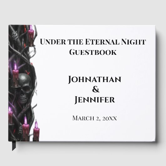 Eternal Night Gothic Vampire Wedding Dark Romance Gastenboek (Voorkant)