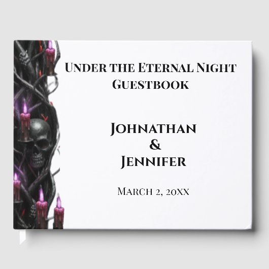 Eternal Night Gothic Vampire Wedding Dark Romance Gastenboek (Voorkant)