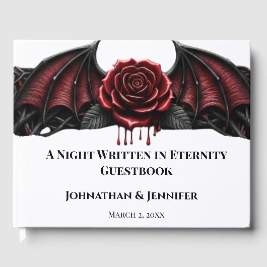 Eternal Night Gothic Vampire Wedding Dark Romance Gastenboek (Voorkant)