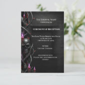Eternal Night Gothic Vampire Wedding Dark Romance Informatiekaartje (Staand voorkant)