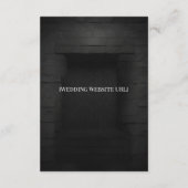 Eternal Night Gothic Vampire Wedding Dark Romance Informatiekaartje (Achterkant)