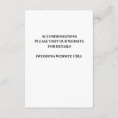 Eternal Night Gothic Vampire Wedding Dark Romance Informatiekaartje (Achterkant)