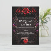 Eternal Night Gothic Vampire Wedding Dark Romance  Kaart (Staand voorkant)