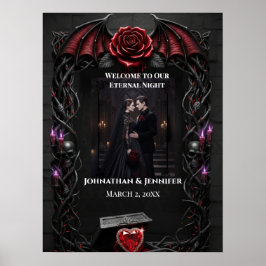 Eternal Night Gothic Vampire Wedding Dark Romance Poster