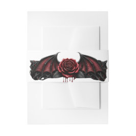 Eternal Night Gothic Vampire Wedding Dark Romance  Uitnodigingen Wikkel