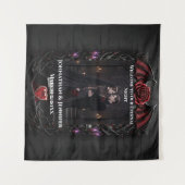 Eternal Night Gothic Vampire Wedding Dark Romance Wandkleed (Voorkant (horizontaal))