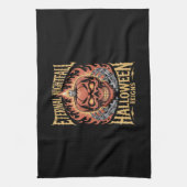 Eternal Nightfall Halloween Skull Pumpkin Theedoek (Verticaal)