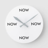Eternal Now Clock Ronde Klok (Voorkant)