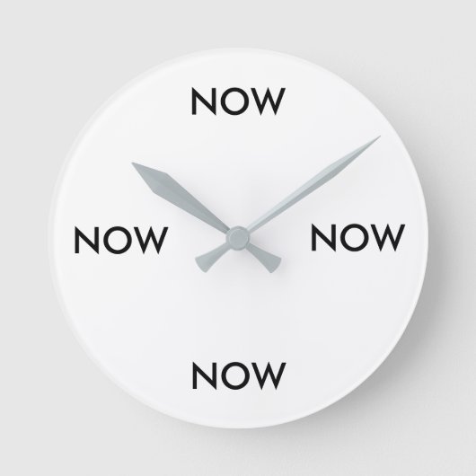 Eternal Now Clock Ronde Klok (Voorkant)