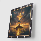Eternal Promise The Cross John Full John 3:16 Vierkante Klok (Hoek)