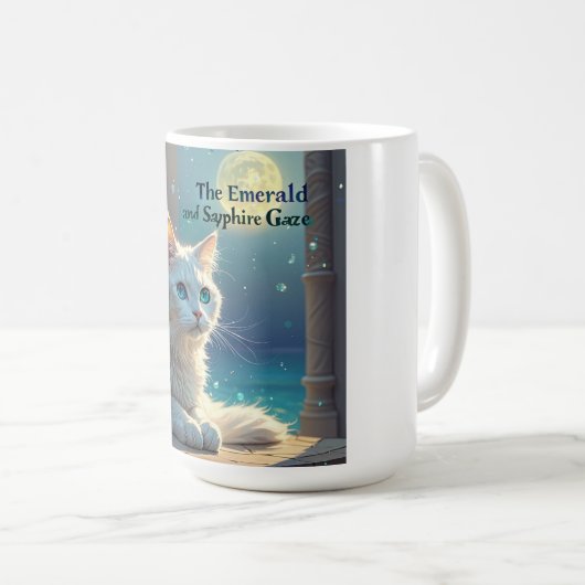 Eternal Radiance: kleurrijke diepten Koffiemok (Voorkant rechts)