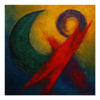 Eternal Resonance: The Cycle of Kutani Abstract Perfect Poster