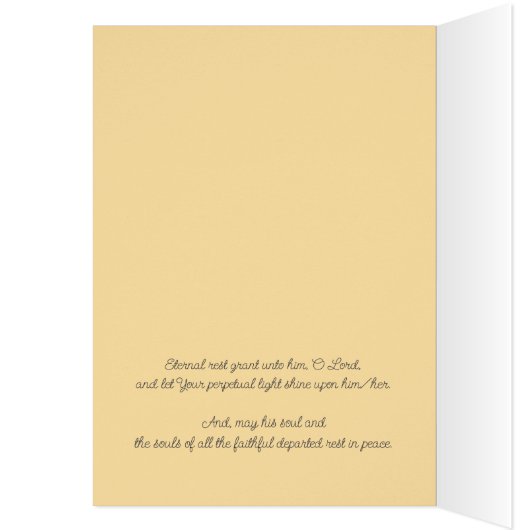 Eternal Rest Mass Offering Card (Binnen (Links))