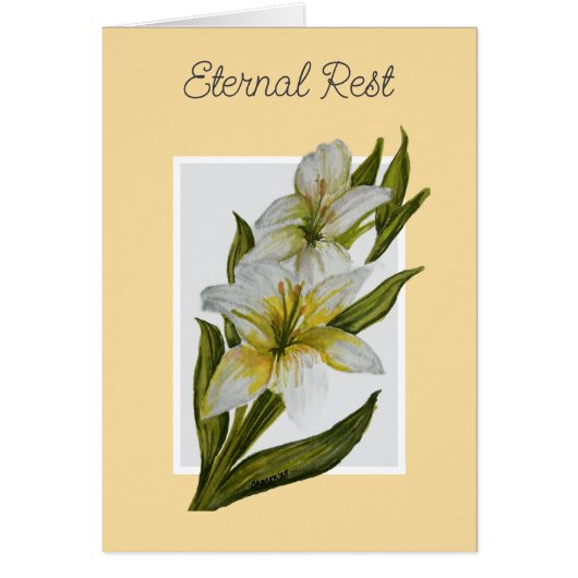 Eternal Rest Mass Offering Card (Voorkant)