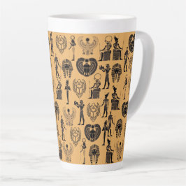 Eternal Sands: Egyptische Antieke Elegantie voor T Latte Mok