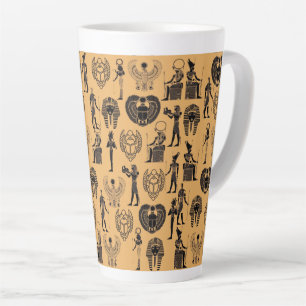 Eternal Sands: Egyptische Antieke Elegantie voor T Latte Mok