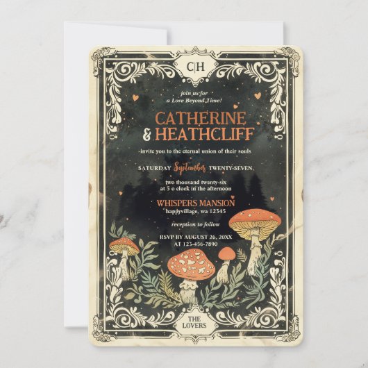 Eternal Soulmates 2 | Tarot bruiloft uitnodiging (Voorkant)