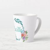 Eternal Spring Colors & Flowers Latte Mok (Rechterhoek)