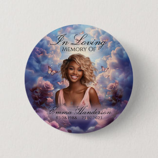 Eternal Stairway-herdenkingsspeld Ronde Button 5,7 Cm