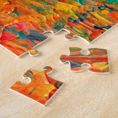 ETERNAL TIDE 2 Oranje Turquoise Blue Black Ombre Legpuzzel (Zijkant)