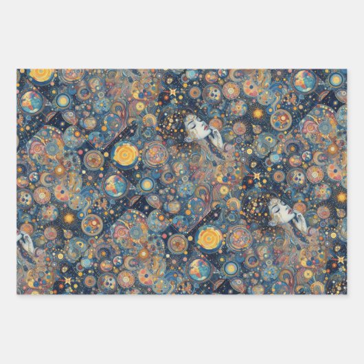 "Eternal Unfolding" Wrapping Paper Flat Sheets (3) (Voorkant 2)