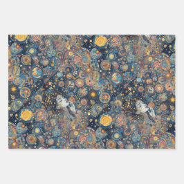 "Eternal Unfolding" Wrapping Paper Flat Sheets (3)