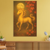 Eternal Unicorn – Premium Fine Art Portrait   Canvas Afdruk (Insitu (Woonkamer))